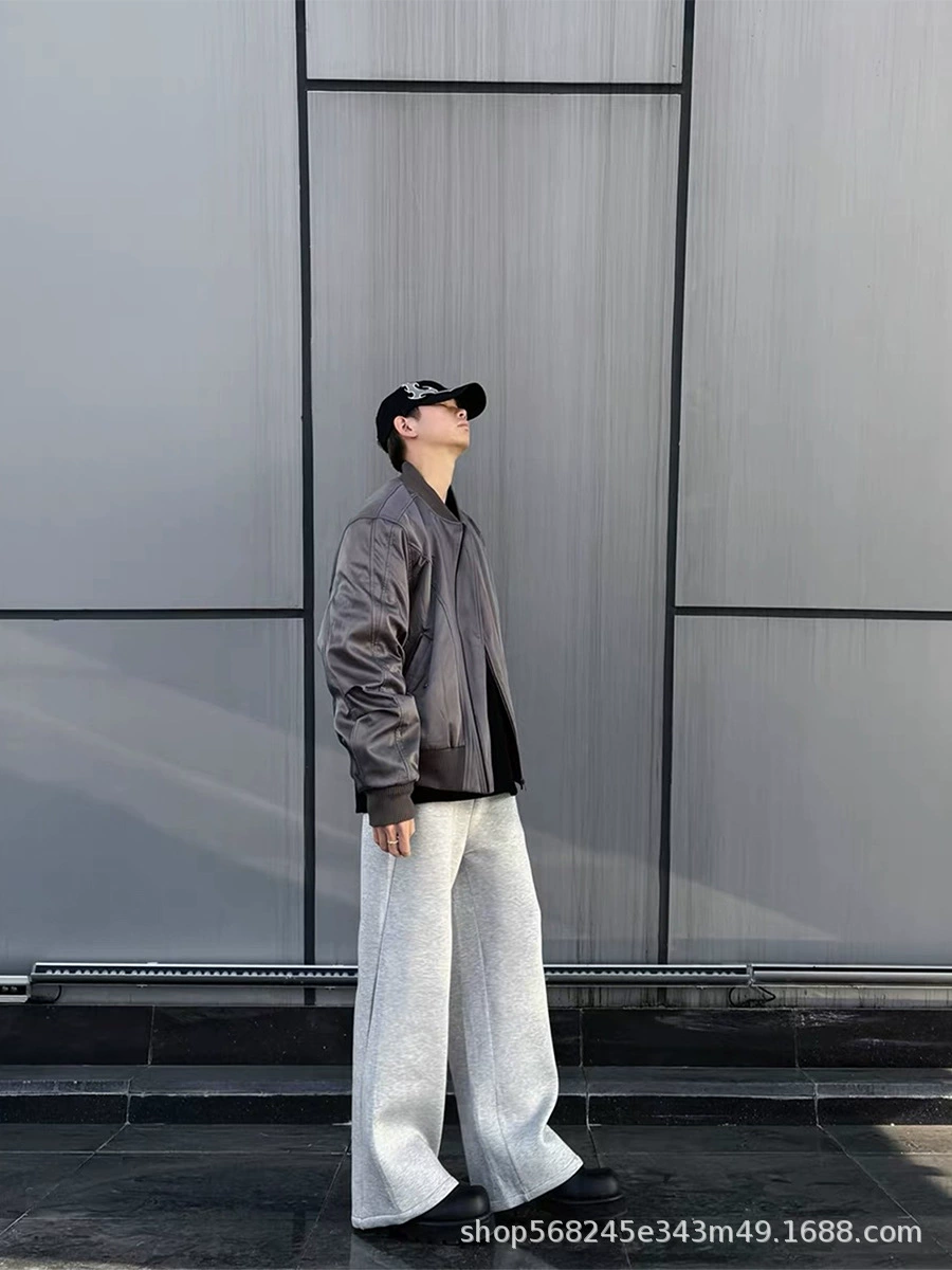 Мужские спортивные штаны свободного кроя в стиле bootcut с двойным карманом из космически-камуфляжной ткани?