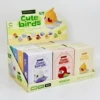 A full set of 12 cute bird band display box 2931 particles