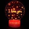 Creative table lamp for St. Valentine's Day, touch night light, suitable for import, 3D, remote control, Birthday gift