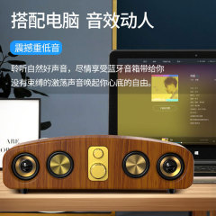 私模 復古藍牙音響 家用超重低音炮插卡遊戲音響無線soundbar聲霸