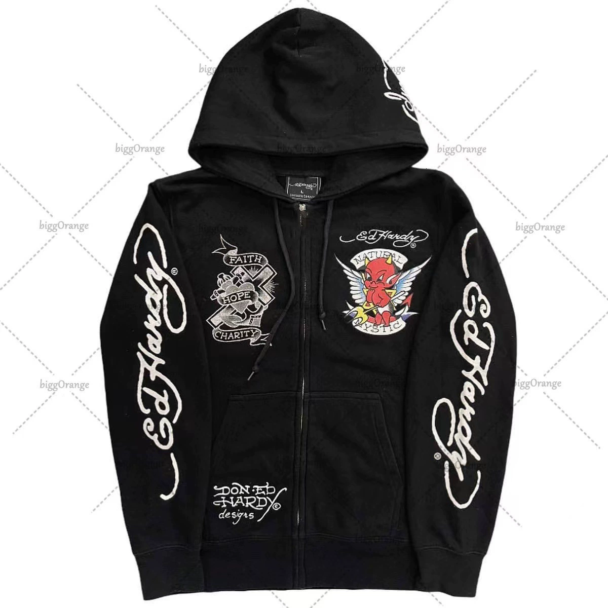 Толстовка мужская/женская oversized (American Gothic), готический принт черепа и костей, стиль Y2K