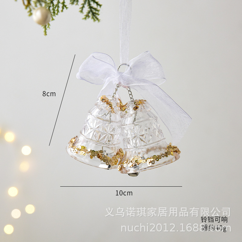 NUCHI クロスボーダー クリスマス装飾 アクリル クリスタル ペンダント スノーフレーク ガーランド クリスマスツリー 小さなペンダント|undefined
