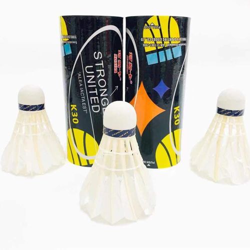 Professional and Recreational Training Duck Feather Badminton Balls (3 Pack) with High Elasticity, Direct Supply from Manufacturer