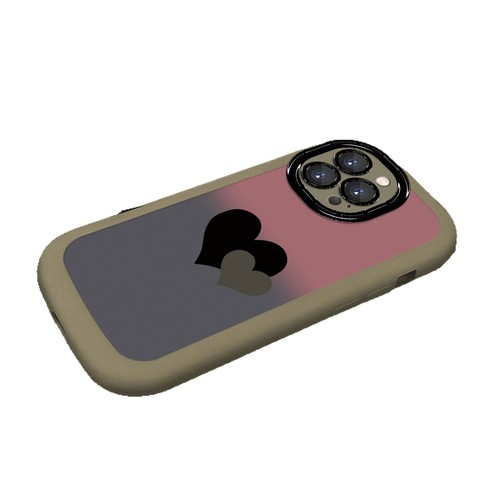 Gradient Dual Heart Case for Apple iPhone 16 Pro Max, Women's Style, New iPhone 15, Suitable for 14/13, High-End Feel