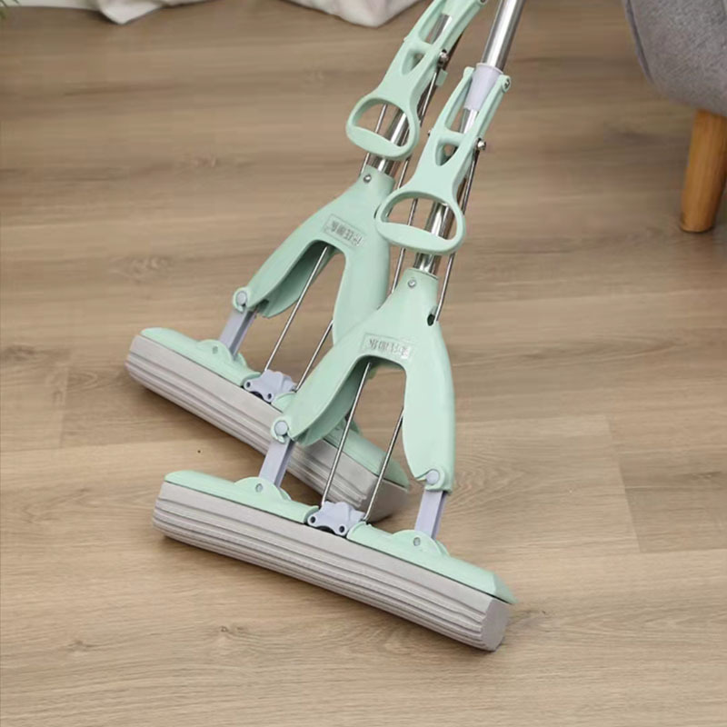 Neng's Lidong half-folded rubber cotton absorbent mop squeezes 28cm 33cm half-folded rubber cotton absorbent mop