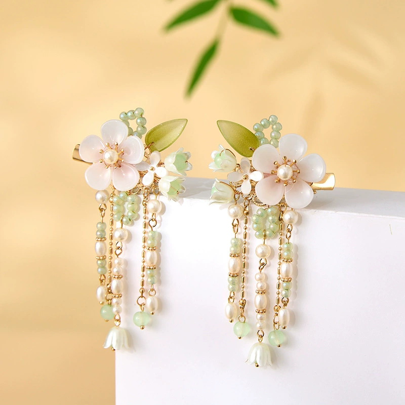 Детские аксессуары для волос в древнем стиле для девочек, украшения для волос в древнем костюме ханьфу, сказочные заколки для волос в китайском стиле с кисточками.