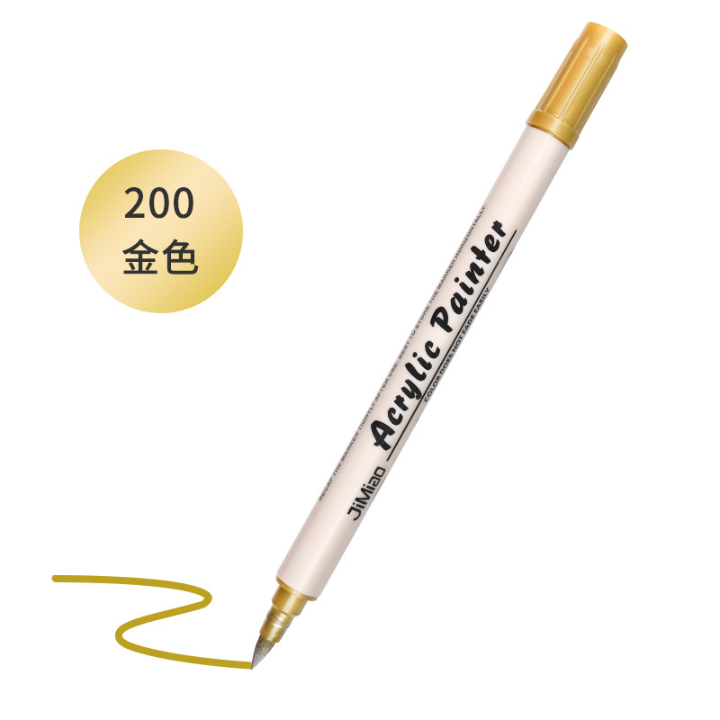 Marcador de acrílico nuevo núcleo de algodón pluma de doble cabeza 36 color marcador único al aire libre pintura acrílica acuarela pluma