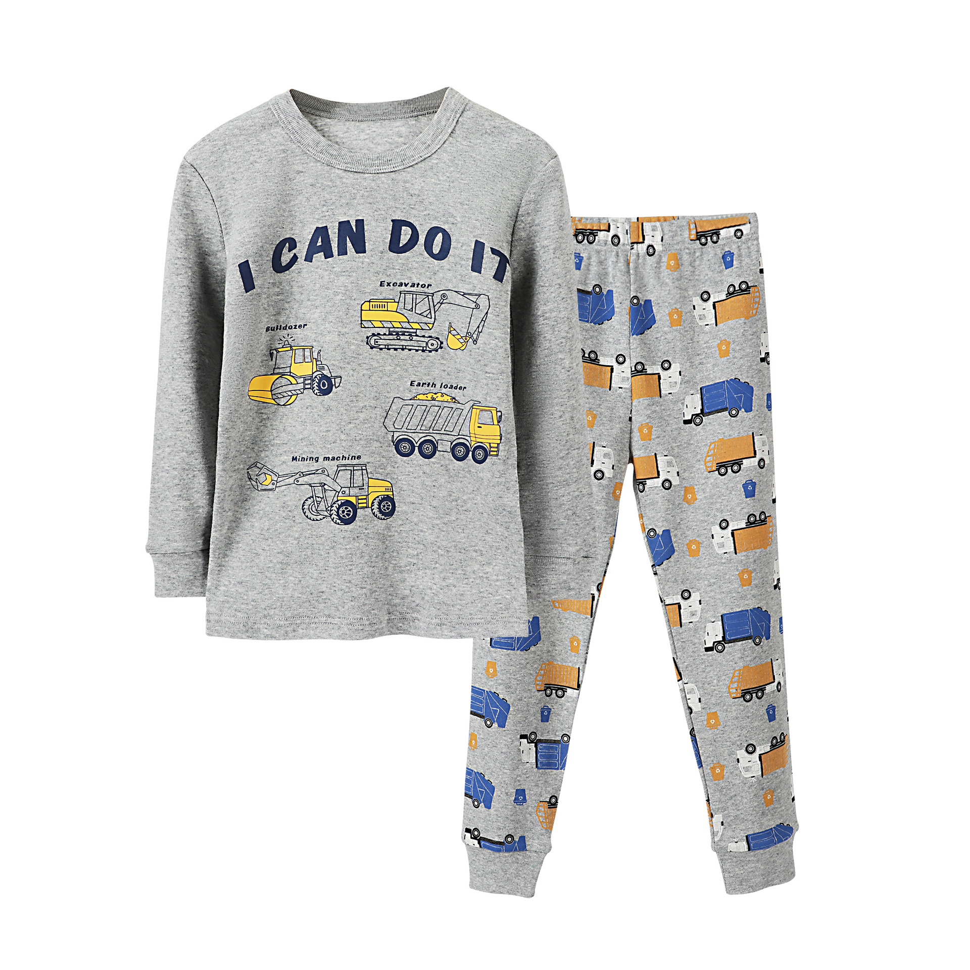 Europa y América de la historieta de los niños homewear pijamas ropa interior de algodón para niños traje de Niños y Niñas Ropa de Otoño de manga larga