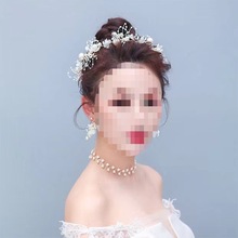 ins森林系花朵新娘花环头饰度假配饰婚纱摄影写真伴娘婚礼发饰涛