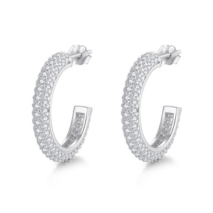 Amazon's Hottest Full-Set Moissanite Earrings, High-End, Fashionable and Exquisite Earrings, European and American Cross-Border Hot Sales