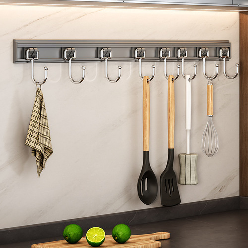 New punch-free kitchen hook removable knife holder bathroom toilet rack wall hanging sticky hook wall storage