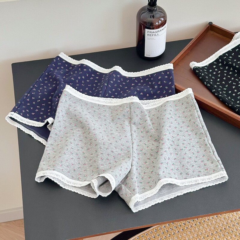 9005 long legs can be worn outside BM floral sweet girl safe home pants boxer shorts sports anti-light