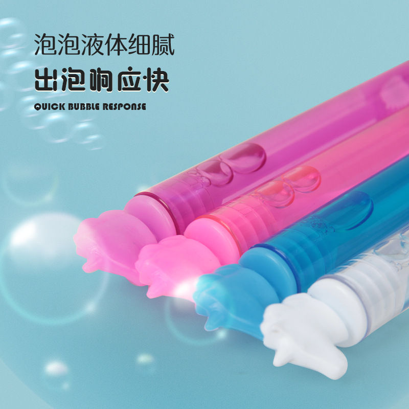 Cruz-frontera colorido unicornio burbuja puesto de agua burbuja niños soplando juguete tubo de ensayo mini burbuja palo al por mayor