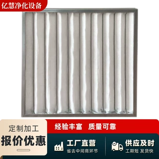 工业空气净化粗效外框过滤器 可清洗无纺布过滤网板式龙骨过滤器
