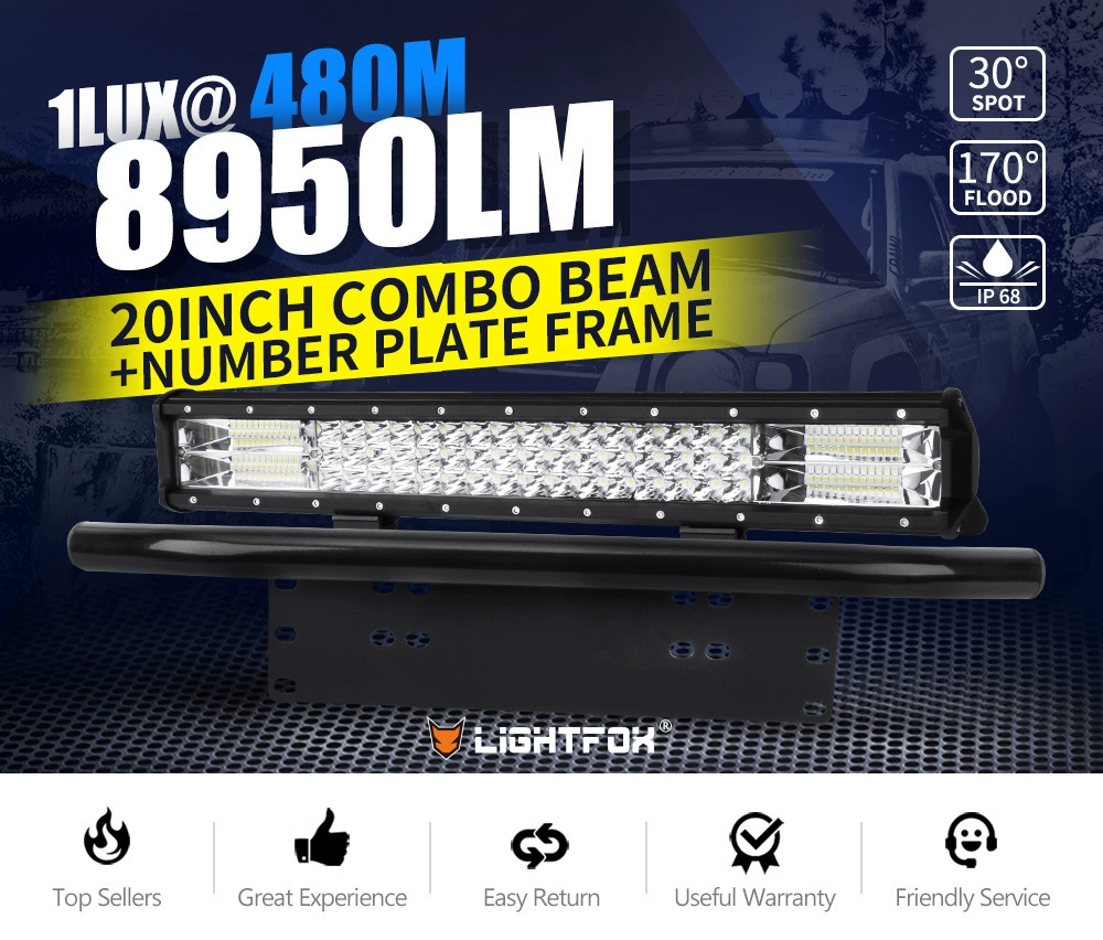 Производитель SOURCE 20-дюймовый 126 Вт Гибридный свет Внедорожник Светодиодная лента рабочий свет спасательный свет