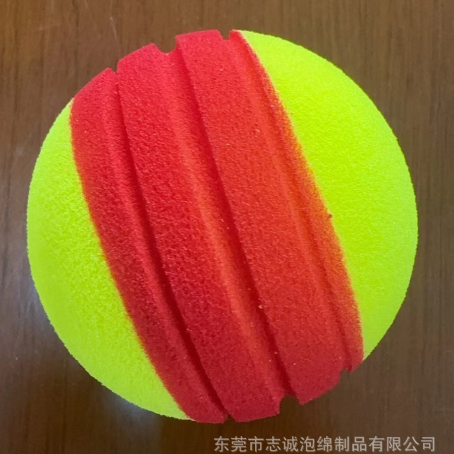 New cross-border Typti pickleball yellow-red grooved training ball, indoor low-noise PU ball
