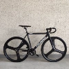 S(49cm)【Height 150-167cm】-Matte black and white characters