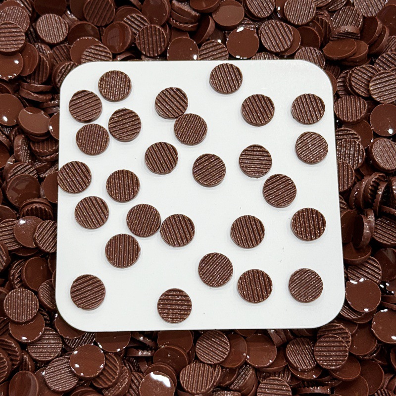 Realistic chocolate potato chips, 8mm
