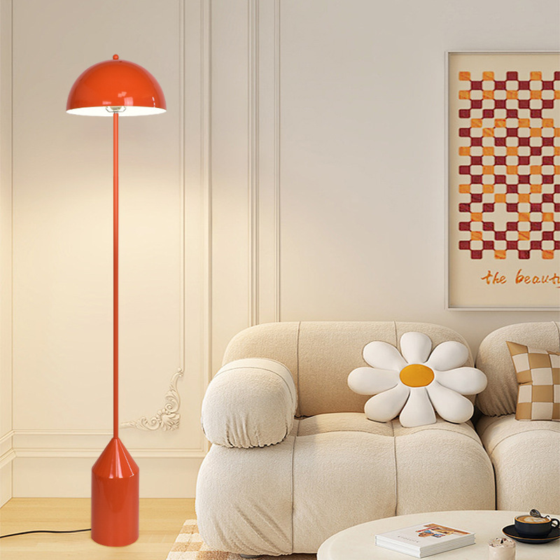 ins cream style floor lamp living room sofa side vintage French retro bedroom bedside flower bud atmosphere light