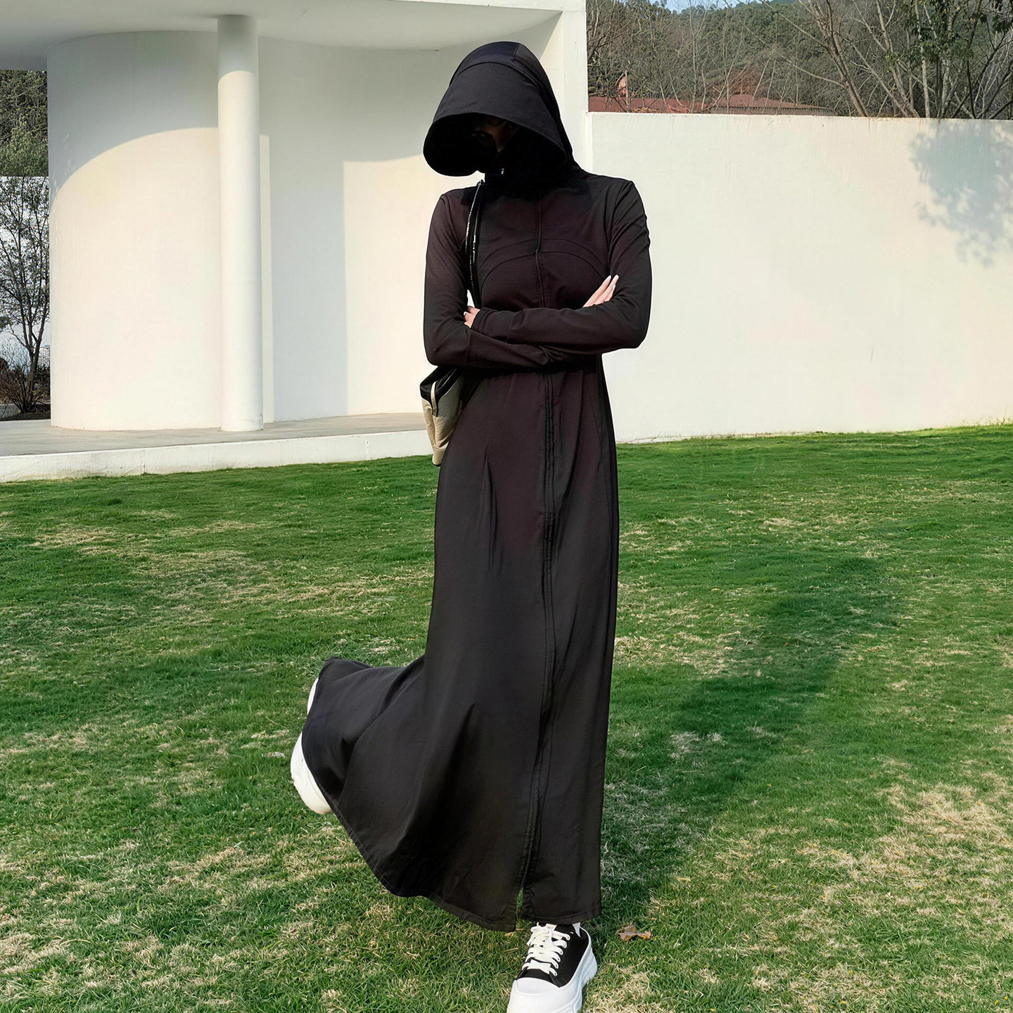 长款全身防晒衣女2026夏季新款冰丝薄款防晒服冰感防紫外线连衣裙