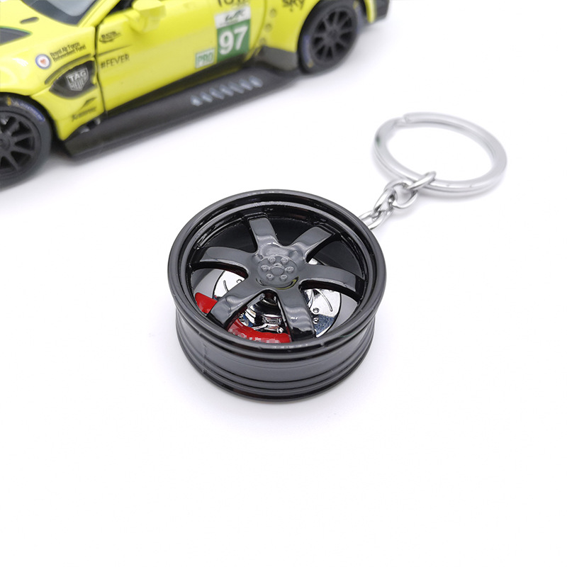 国境を越えた対外貿易TE37 BBSハブキーホルダー車ファン改造ブレーキディスク付き金属ハブ車ストラップ