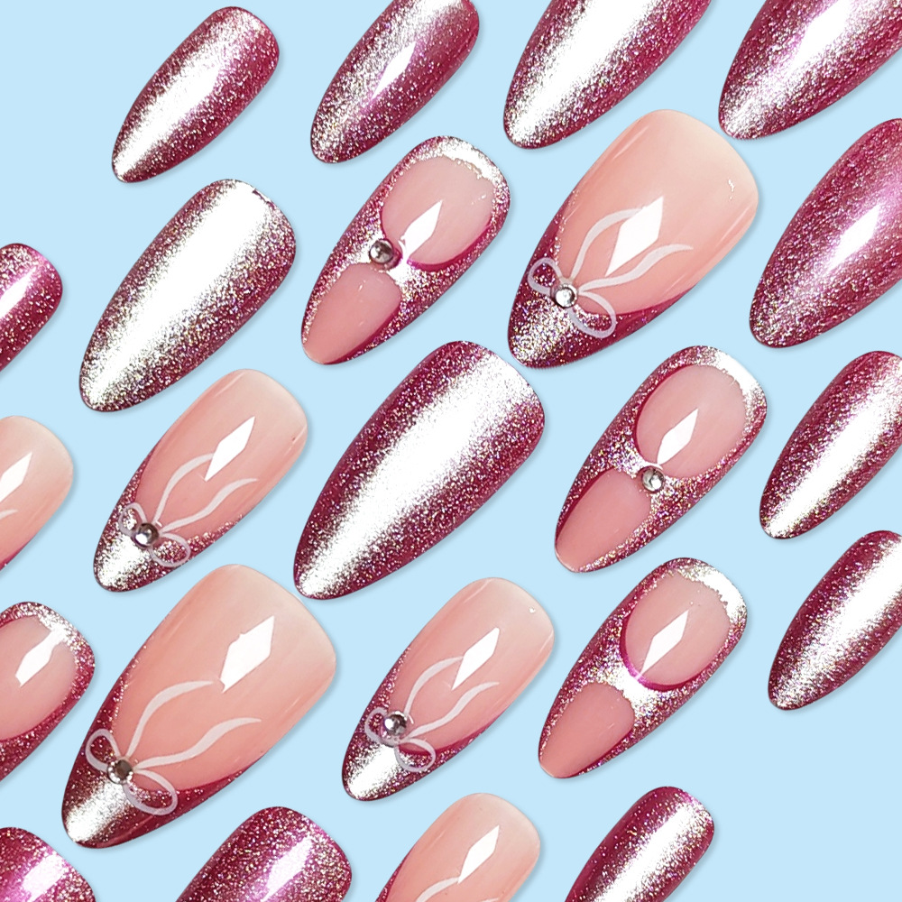 Polvo desnudo de aire suave gradiente de manicura baja saturación blanqueamiento sin picar la piel de las uñas de viaje de la cita de diamantes delicados de uñas