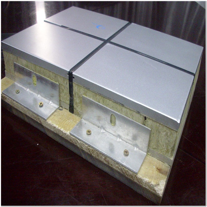 金昌岩棉防火安全保温瓷砖一体板 金属面外墙保温装饰一体板