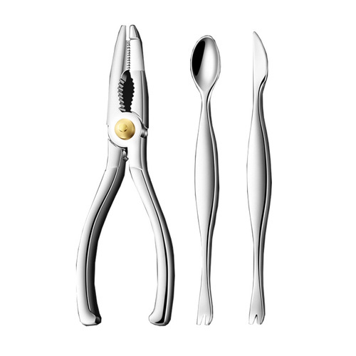 Wholesale crab claw three-piece crab eating tool crab fork crab spoon crab claw product crab removal crab peeling crab eating three-piece set
