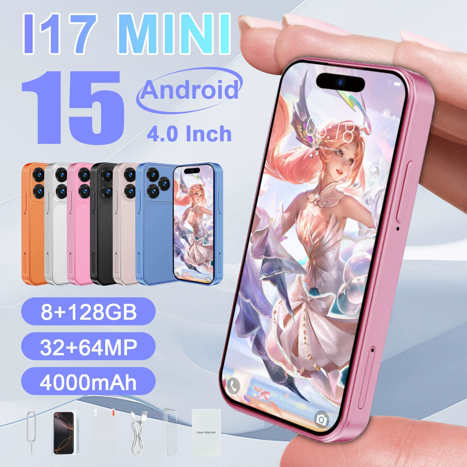 Модный смартфон, небольшой мобильный телефон, intel core i17, 26 лет, (Физика)