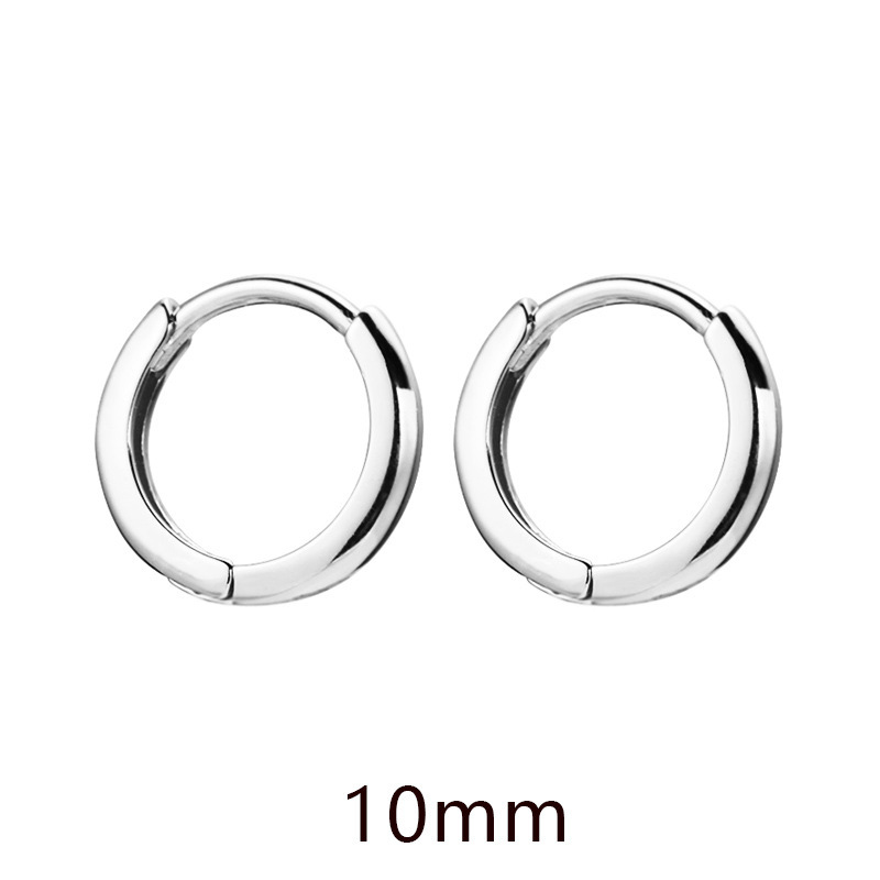 10mm 귀걸이 (화이트 골드)