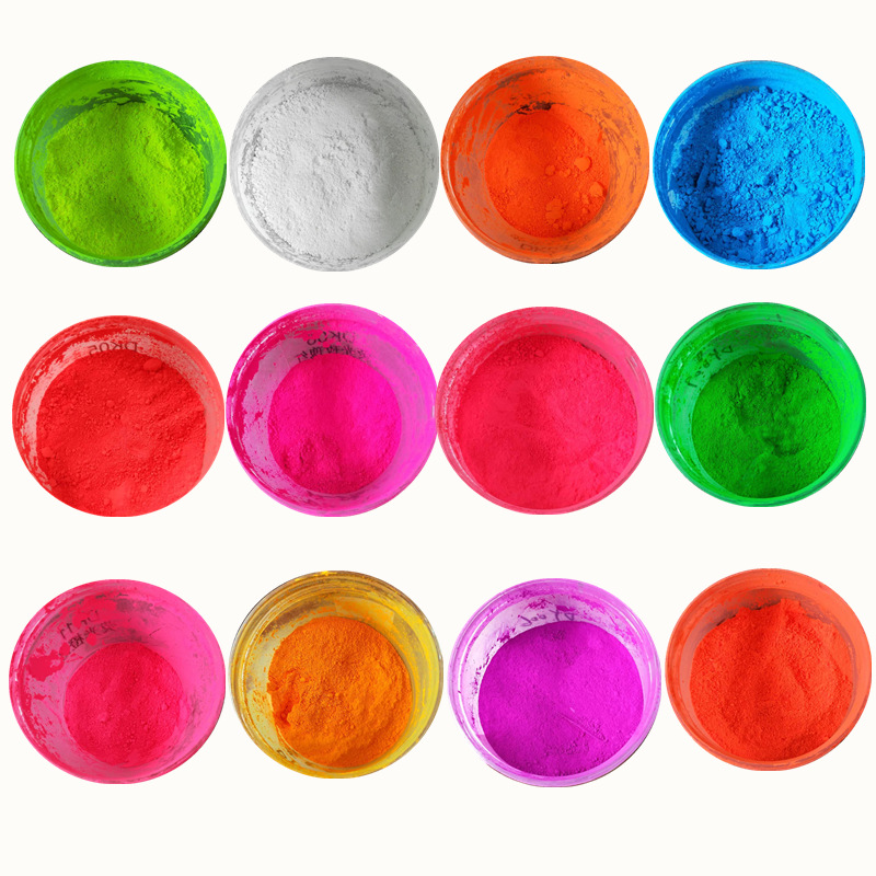 供应荧光粉颜色鲜艳相溶性好适用于荧光油墨 丝印油墨UV胶1kg/袋