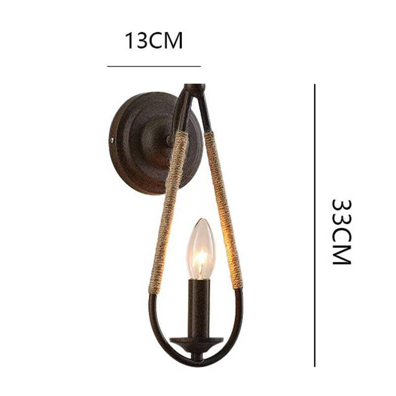American lino lámpara de pared loft retro industrial estilo creativo restaurante rural bar pasillo lámpara de pared
