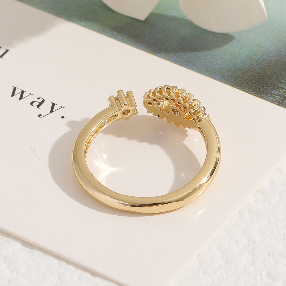 womenu0027s Devilu0027s eye fashion geometric open copper tail ring wholesale