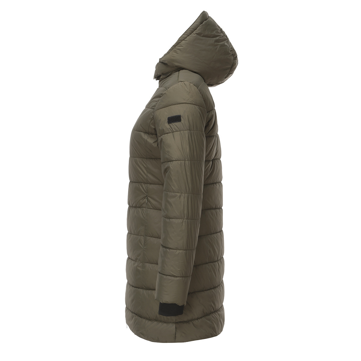Abrigo de invierno para mujer con capucha extraíble parka impermeable_voghion.com