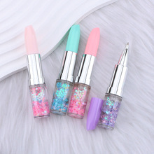 口红笔 创意可爱少女心口红造型圆珠笔网红中性笔流沙入油办公笔
