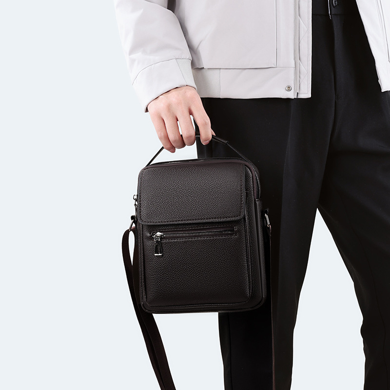 Nuevo paquete de hombro de negocios de gran capacidad transfronteriza para hombres, bolso casual de estilo de moda, bolso de correo portátil