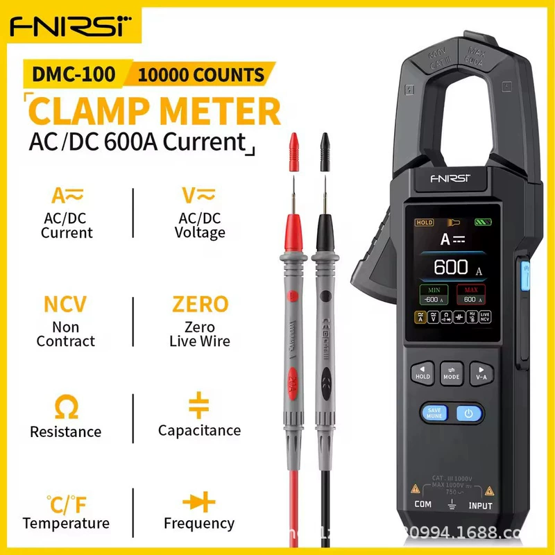DMC-100 Clamp Meter 10000 Counts AC/DC Current Amperemeter