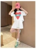 White sleeves, set, with short sleeve