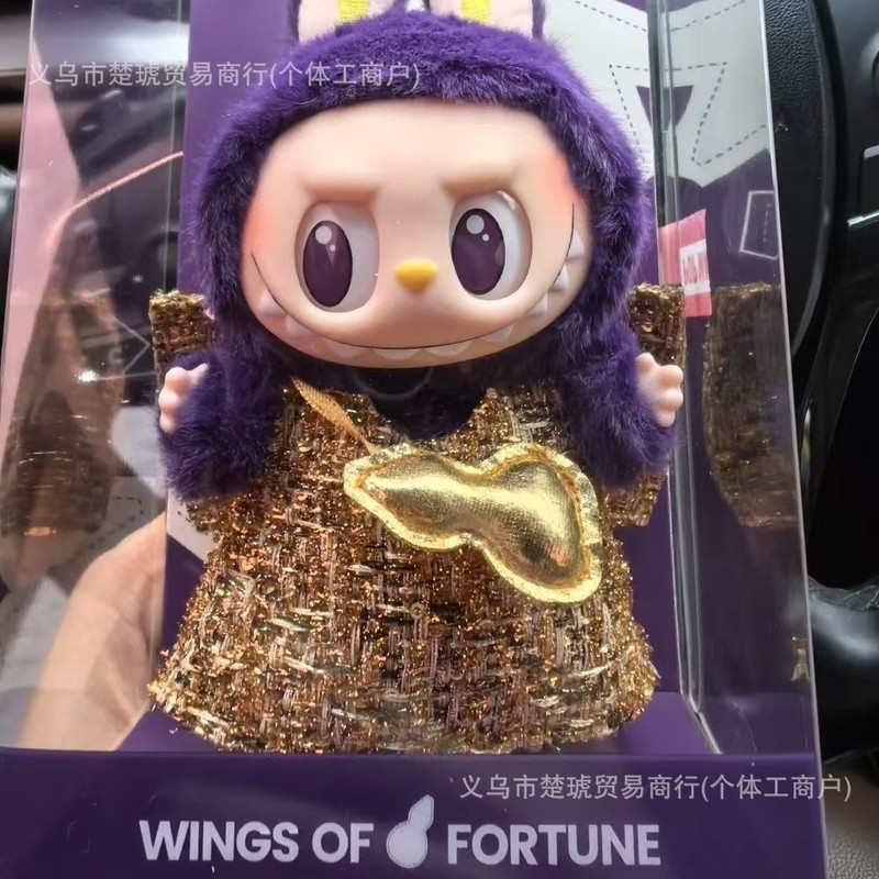 跨境现货批发POPMARTLABUBU春天野搪胶毛绒公仔挂件潮玩盲盒|undefined
