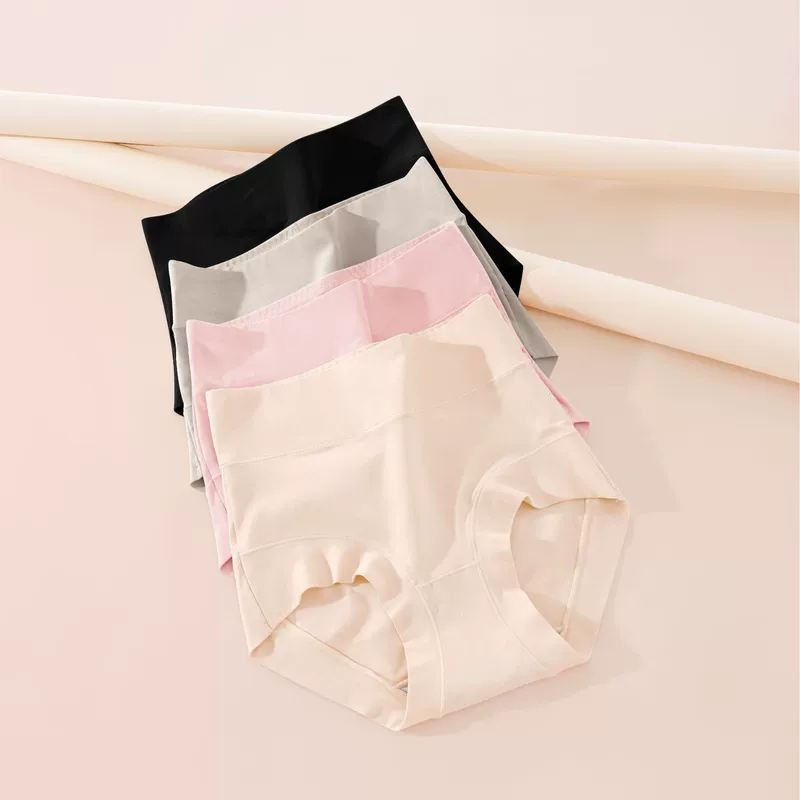 Comfortable cotton antibacterial pants, breathable trousers, high waist