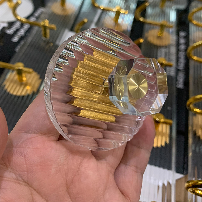 Acrylic light luxury hook without drilling glass crystal hook door back hook entryway hook bathroom hook high-end