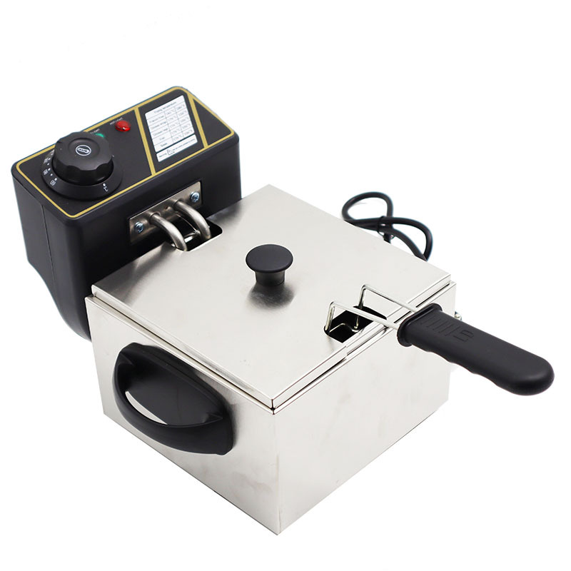 商用2L不锈钢电炸炉油炸锅摆摊设备深时代炸薯条机设备工厂批发