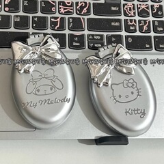新型アニメサンリオdiy携帯折りたたみエアバッグ櫛kitty猫携帯化粧鏡両用一体鏡櫛
