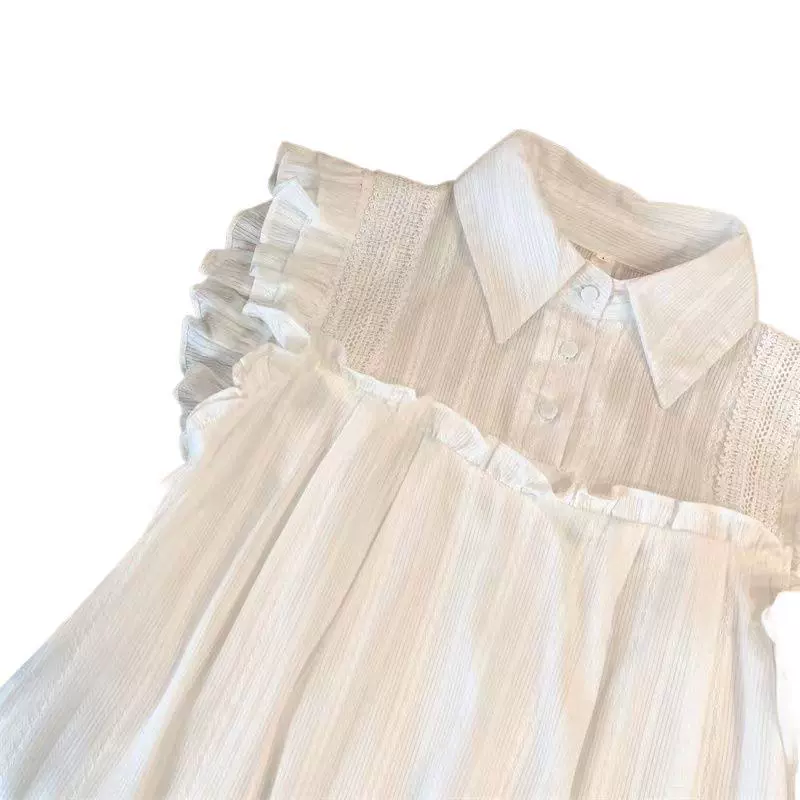 Goods, shirt sleevless, summer cotton doll, french style, loose fit
