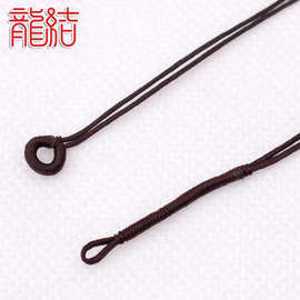 龙结厂家现货手工编织饰品DIY开口拉圈项链配件线圈绳扣简易批发