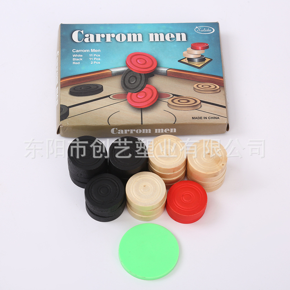 Cross-border international chess 240 suit one educational toy double-sided thread wooden round checkers board game