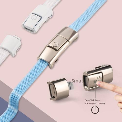 Free-binding, no-tie shoelace buckle for men, elastic shoe buckle fixer, children's metal lock head accessories, magic tool