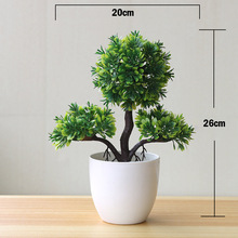 Artificial Plants Potted Bonsai Green Small Tree Plants Fake