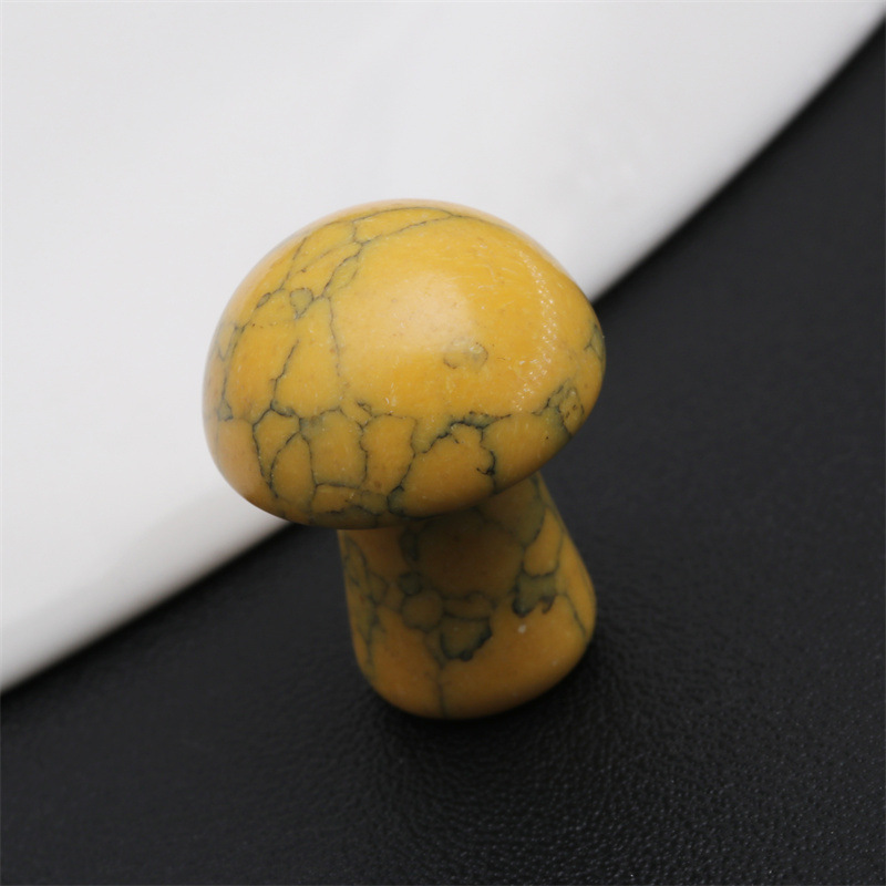 Cristal de ágata piedra semipreciosa Mini seta decoración maceta pecera DIY joyería decorativa seta transfronteriza