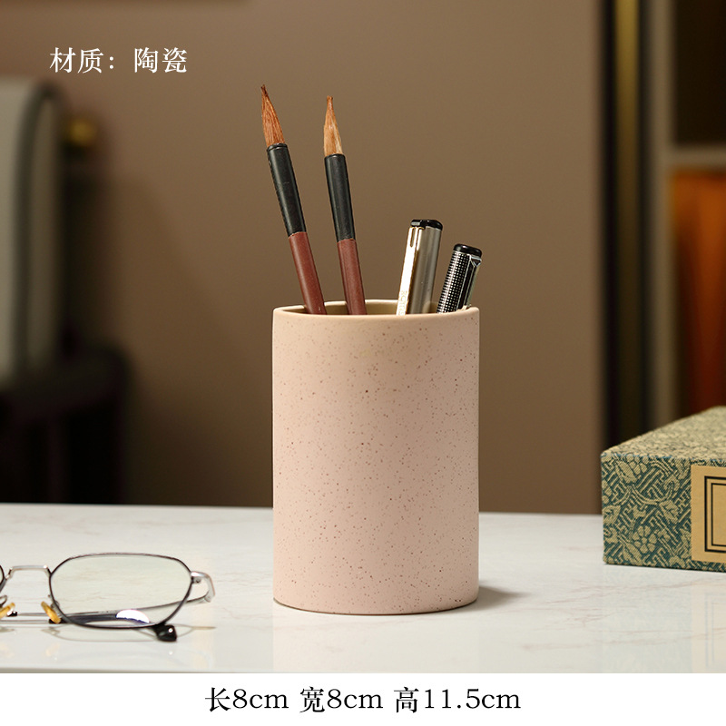 베이지 도트 세라믹 펜홀더 [골드 액세서리와 어울리지 않음]